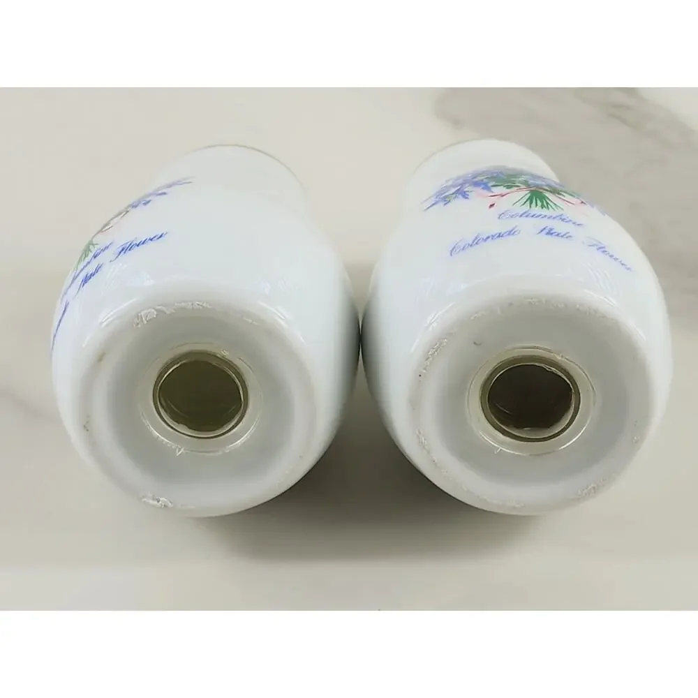 Columbine Flower Lavender Salt & Pepper Shakers 3